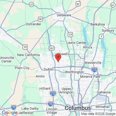 Map to  office in Dublin, OH