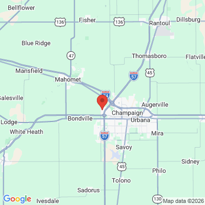 Map to  office in Champaign, IL