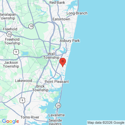 Map to  office in Sea Girt, NJ