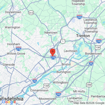 Map to  office in Bensalem, PA