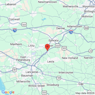 Map to  office in Ephrata, PA