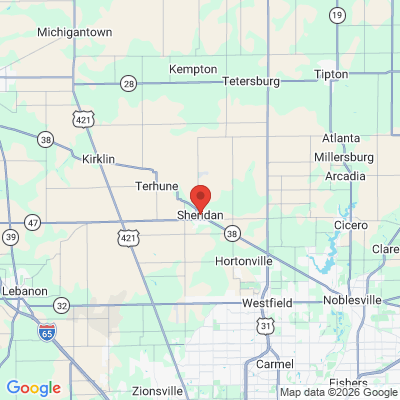 Map to  office in Sheridan, IN
