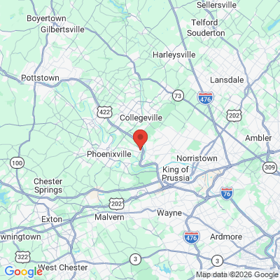 Map to  office in Oaks, PA
