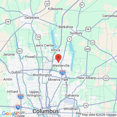 Map to  office in Westerville, OH