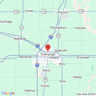 Map to  office in Champaign, IL