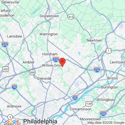 Map to  office in Huntingdon Valley, PA