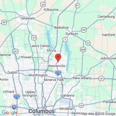 Map to  office in Westerville, OH