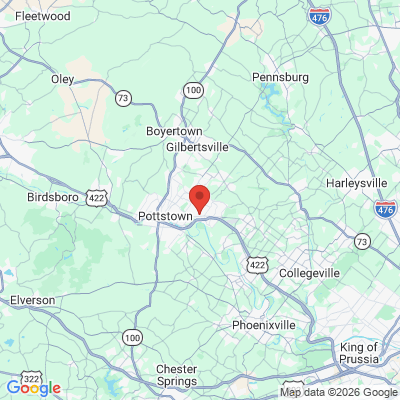 Map to  office in Pottstown, PA