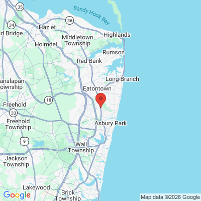 Map to  office in Ocean, NJ