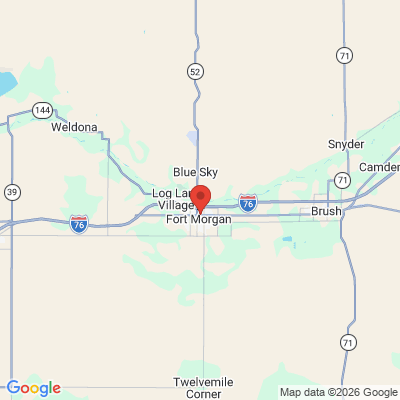 Map to  office in Fort Morgan, CO