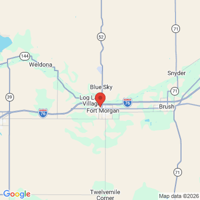 Map to  office in Fort Morgan, CO