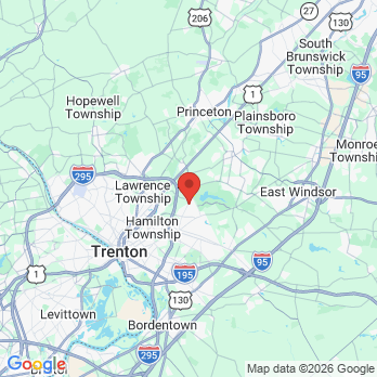 Map to Gentle Hands Dental Care office in Hamilton Township, NJ
