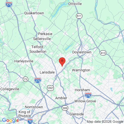 Map to  office in Chalfont, PA