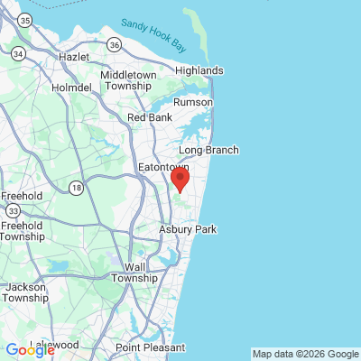 Map to  office in Oakhurst, NJ