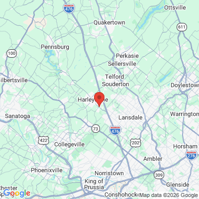 Map to  office in Harleysville, PA