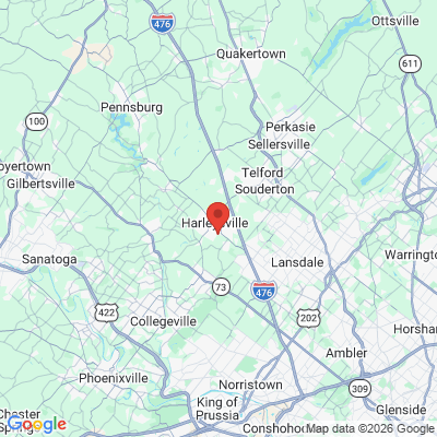 Map to  office in Harleysville, PA