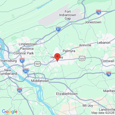 Map to  office in Hershey, PA