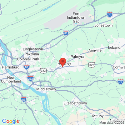 Map to  office in Hershey, PA