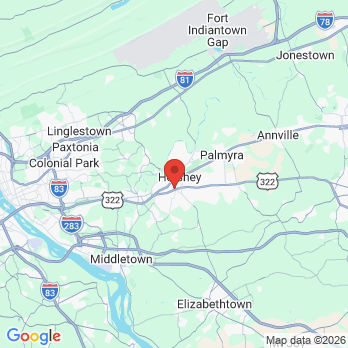 Map to Korch Orthodontics office in Hershey, PA