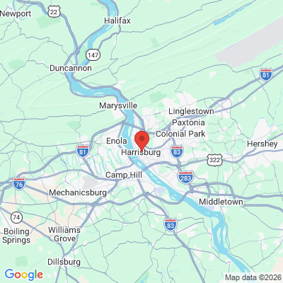 Map to  office in Harrisburg, PA