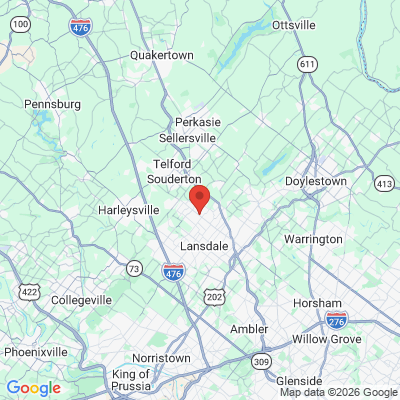 Map to  office in Hatfield, PA