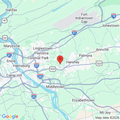 Map to  office in Hummelstown, PA