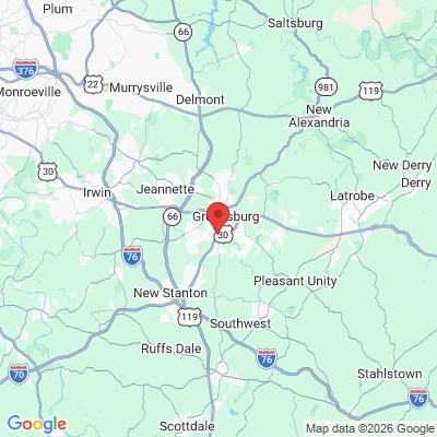 Map to  office in Greensburg, PA