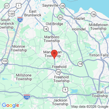 Map to Premier Arts Dental office in Freehold, NJ
