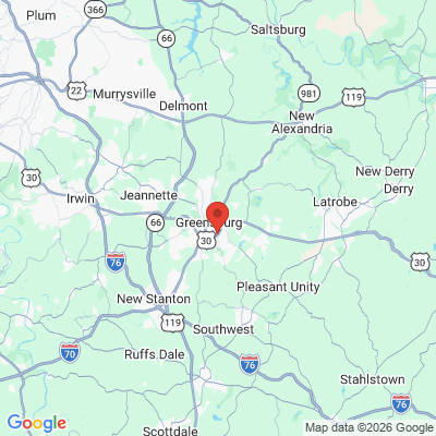 Map to  office in Greensburg, PA