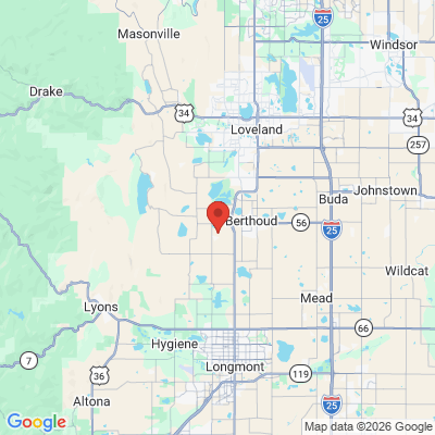 Map to  office in Berthoud, CO