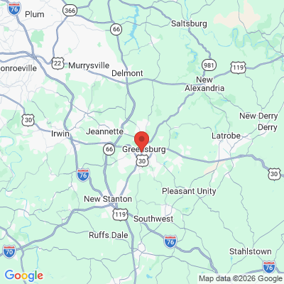 Map to  office in Greensburg, PA