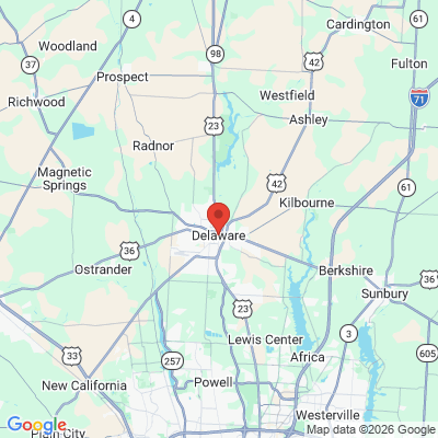 Map to  office in Delaware, OH