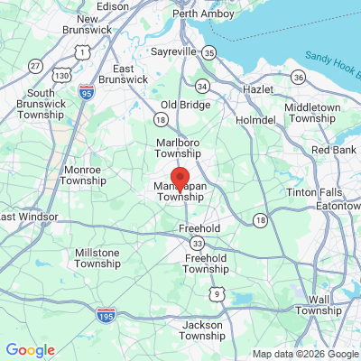 Map to  office in Manalapan, NJ