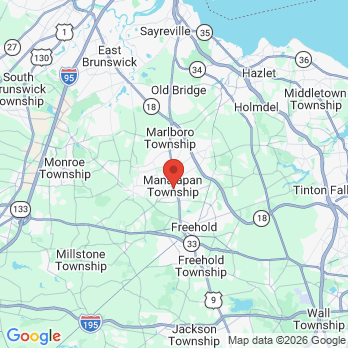 Map to Trevino Beatriz DDS office in Manalapan Township, NJ