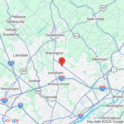 Map to  office in Warminster, PA