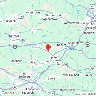 Map to  office in Ephrata, PA