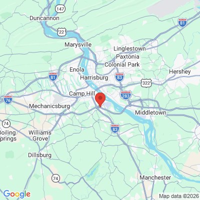Map to  office in New Cumberland, PA