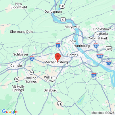Map to  office in Mechanicsburg, PA
