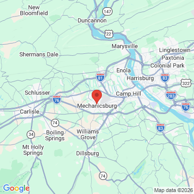 Map to  office in Mechanicsburg, PA