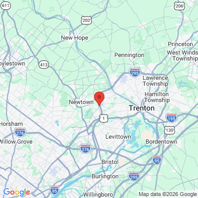 Map to  office in Yardley, PA