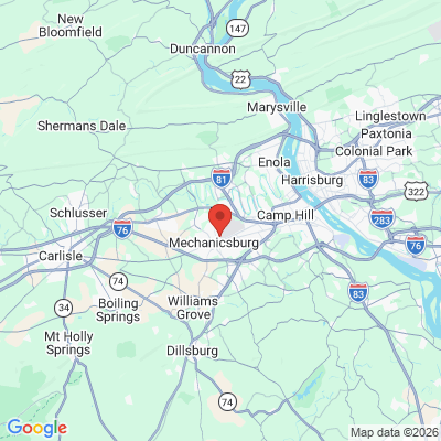 Map to  office in Mechanicsburg, PA