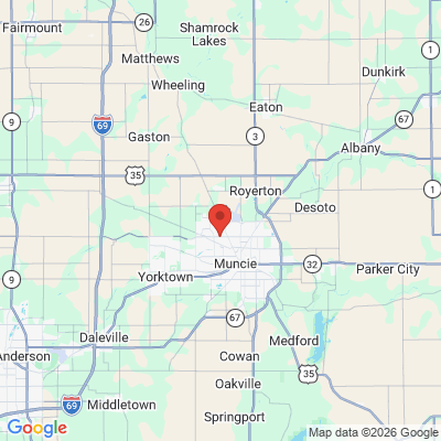 Map to  office in Muncie, IN