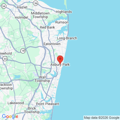 Map to  office in Asbury Park, NJ