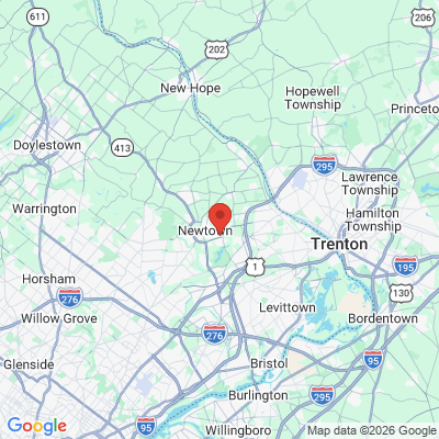 Map to  office in Newtown, PA