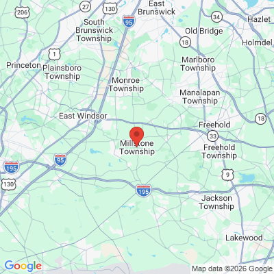Map to  office in Millstone, Monmouth County