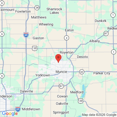 Map to  office in Muncie, IN