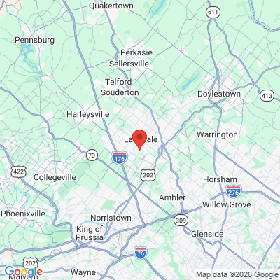 Map to  office in North Wales, PA