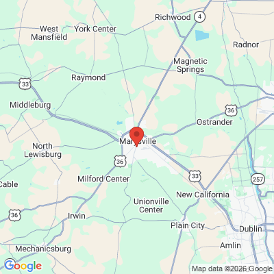 Map to  office in Marysville, OH