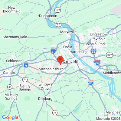 Map to  office in Mechanicsburg, PA