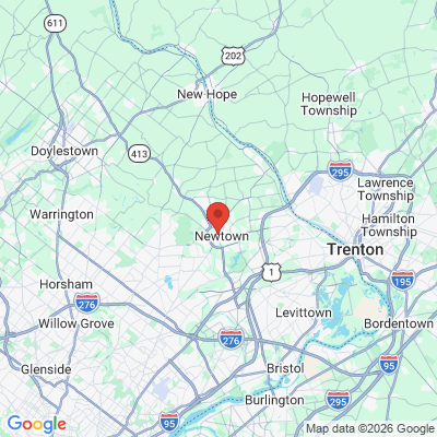 Map to  office in Newtown, PA